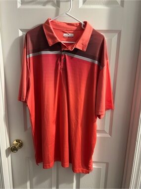 Grand Slam Men's Coral Performance Polo